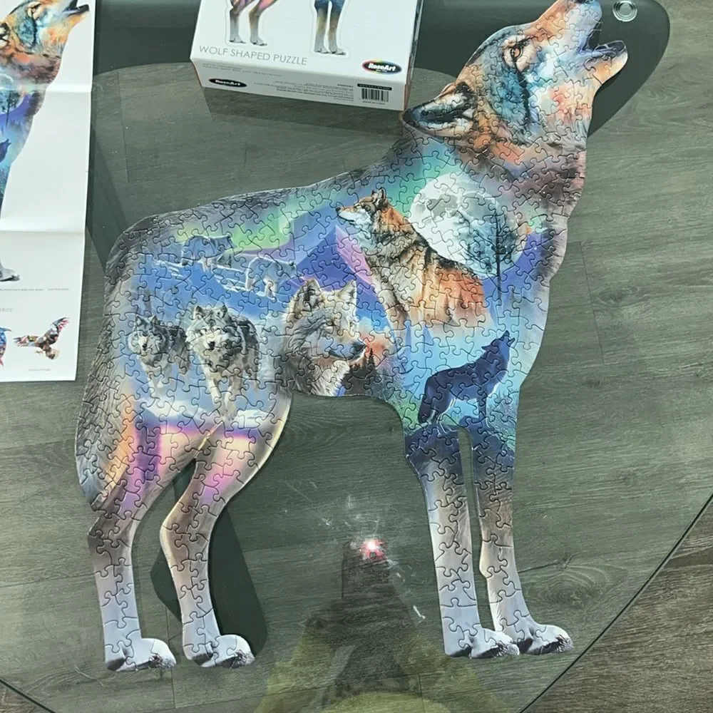 Howlin Wolves 🐺 🌕 Dreamy Wilderness Puzzle 🧩 350 Pieces FUN 🤩 brain 🧠 games!
